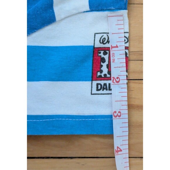 RARE Vintage Disney 101 Dalmatians Blue Stripe Romper Size 2T - Picture 11 of 12